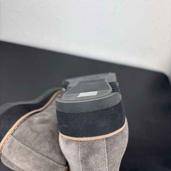 EILEEN FISHER Embrace Size 7 Gray Suede Slip on loafers New - Picture 11 of 12